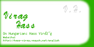 virag hass business card